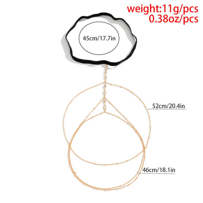 Boho Crystal Thigh Chain – Adjustable Tassel Body Jewelry